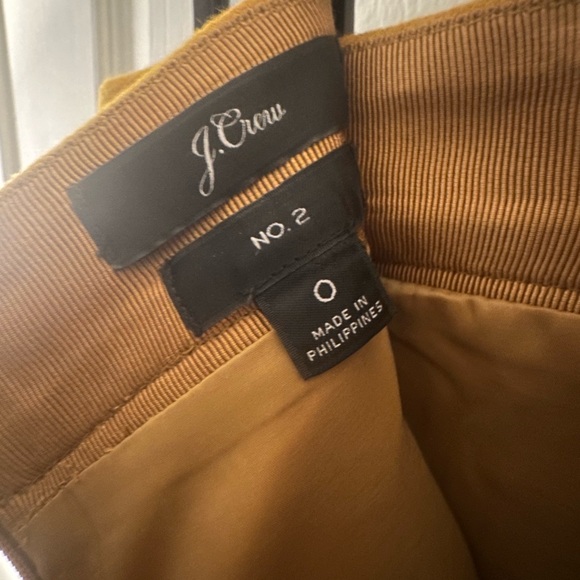 J Crew No 2 Pencil Skirt in Double-Serge Wool (color Heather Honey) - Picture 4 of 5